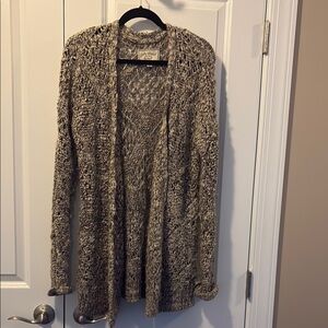 Lucky Brand Beige Knit Cardigan